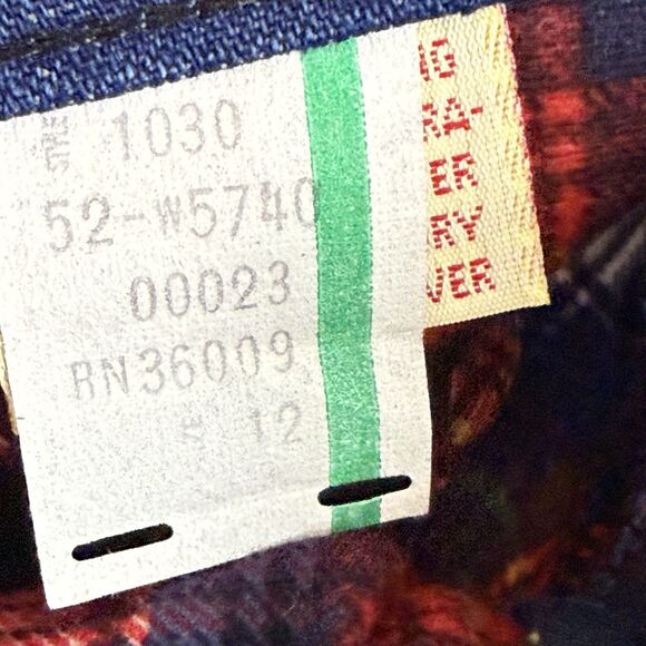 Deadstock Vintage Calvin Klein Straight Jeans 12 Flannel Lined Indigo USA 80s - Picture 12 of 12